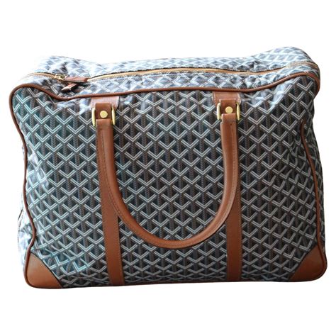 the goyard suitcase|Goyard travel bag price.